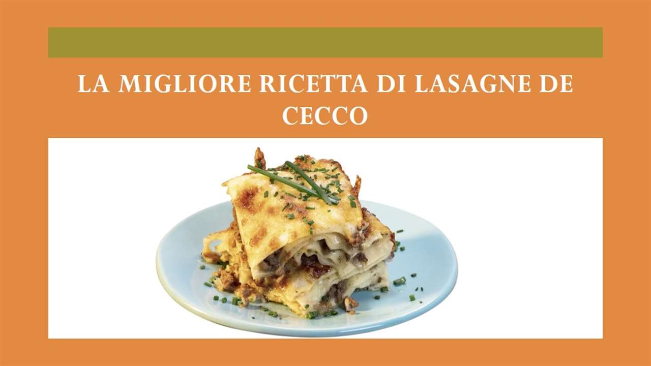 Dececco Lasagna Recipe